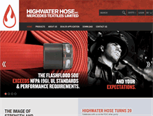 Tablet Screenshot of highwaterhose.com